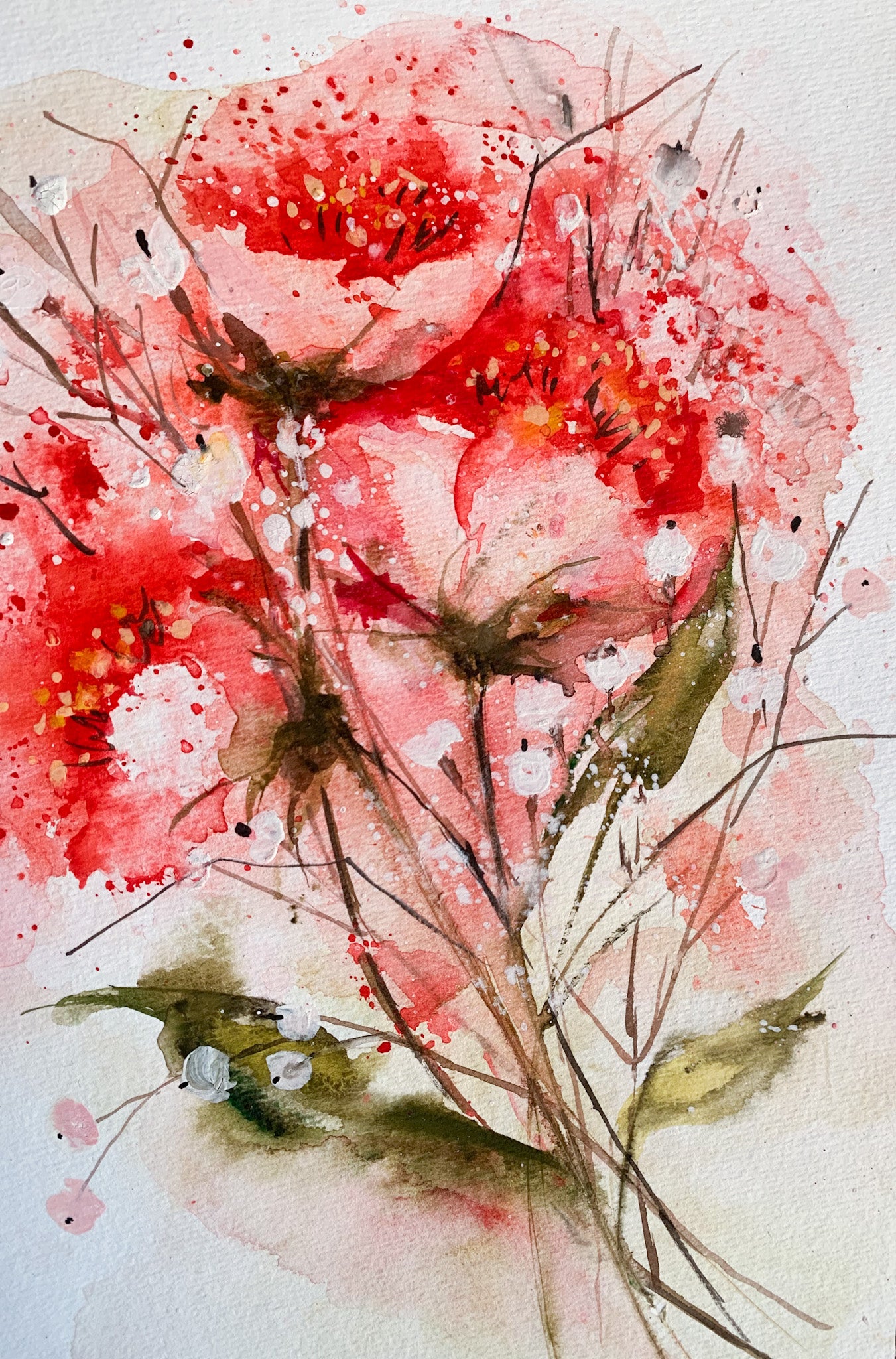 "Rose Romance" — 11.4 x 8.3, Original Watercolor